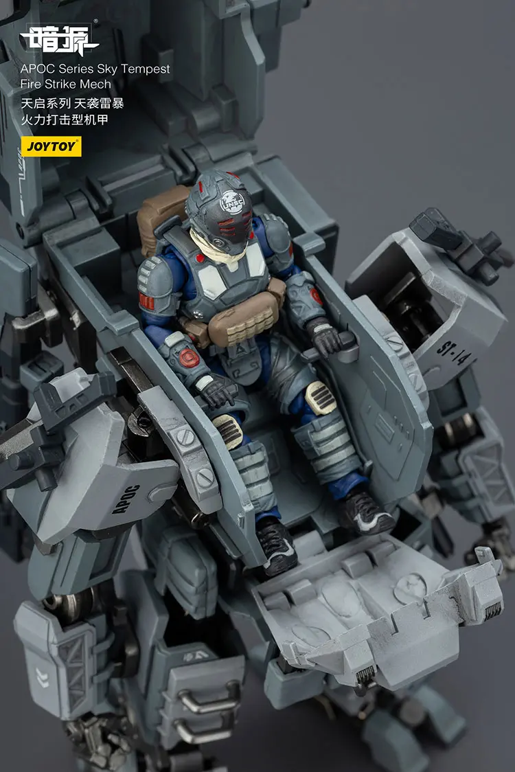 The Details Of Action Figure Apoc Sky Tempest Fire Strike Mech St 8614 With Unsc Breacher Benjamin 1 25 Joytoy Dark Source Rectangle Image