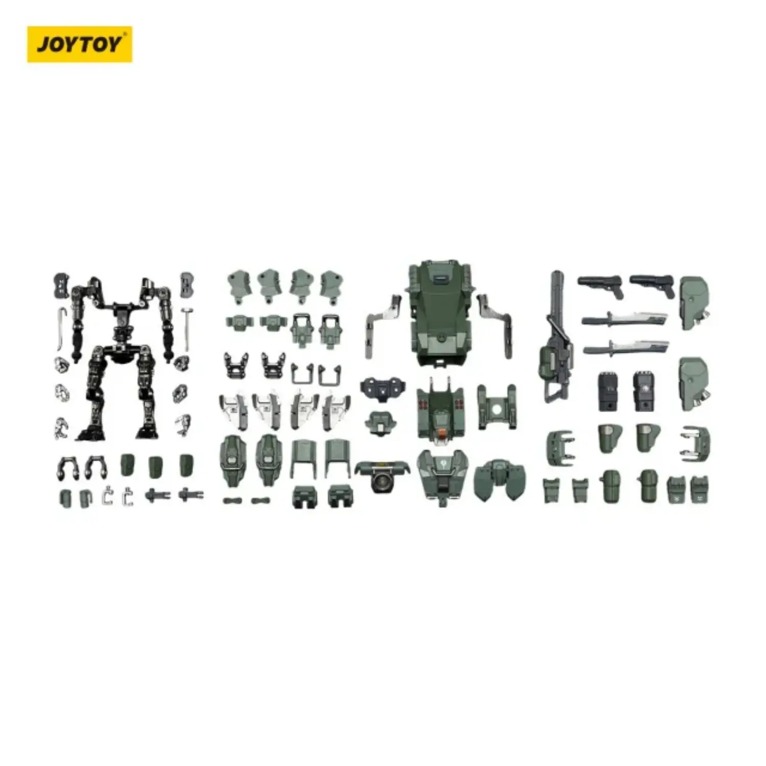 the parts of Action Figure - APOC Falcon 02 Rapid Assault Mech without Assaulter Rhett 1 25 - JOYTOY Dark Source in whtie background The Parts Of Action Figure Apoc Falcon 02 Rapid Assault Mech Without Assaulter Rhett 1 25 Joytoy Dark Source In Whtie Background