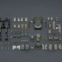 the parts of Action Figure - APOC Series Cosmic Zenith Fire Support Mech ST-8626 without UNSC Medic Acacia 1 25 - JOYTOY Dark Source rectangle image The Parts Of Action Figure Apoc Series Cosmic Zenith Fire Support Mech St 8626 Without Unsc Medic Acacia 1 25 Joytoy Dark Source Rectangle Image