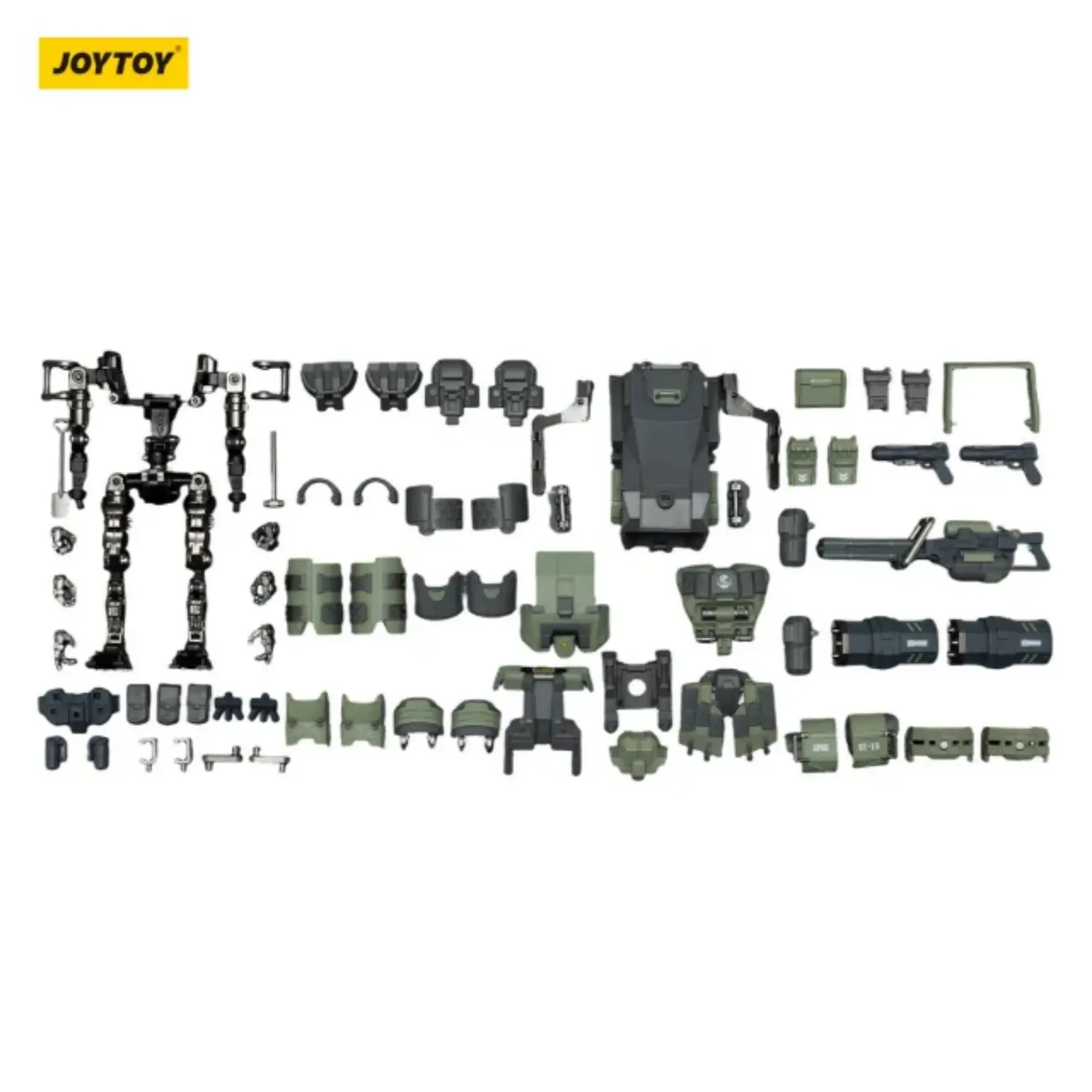 The Parts Of Action Figure Apoc Series Iron Assault Fire Support Mech St 8610 Without Steel Ride Corps Assaulter Marco 1 25 Joytoy Dark Source In White Background
