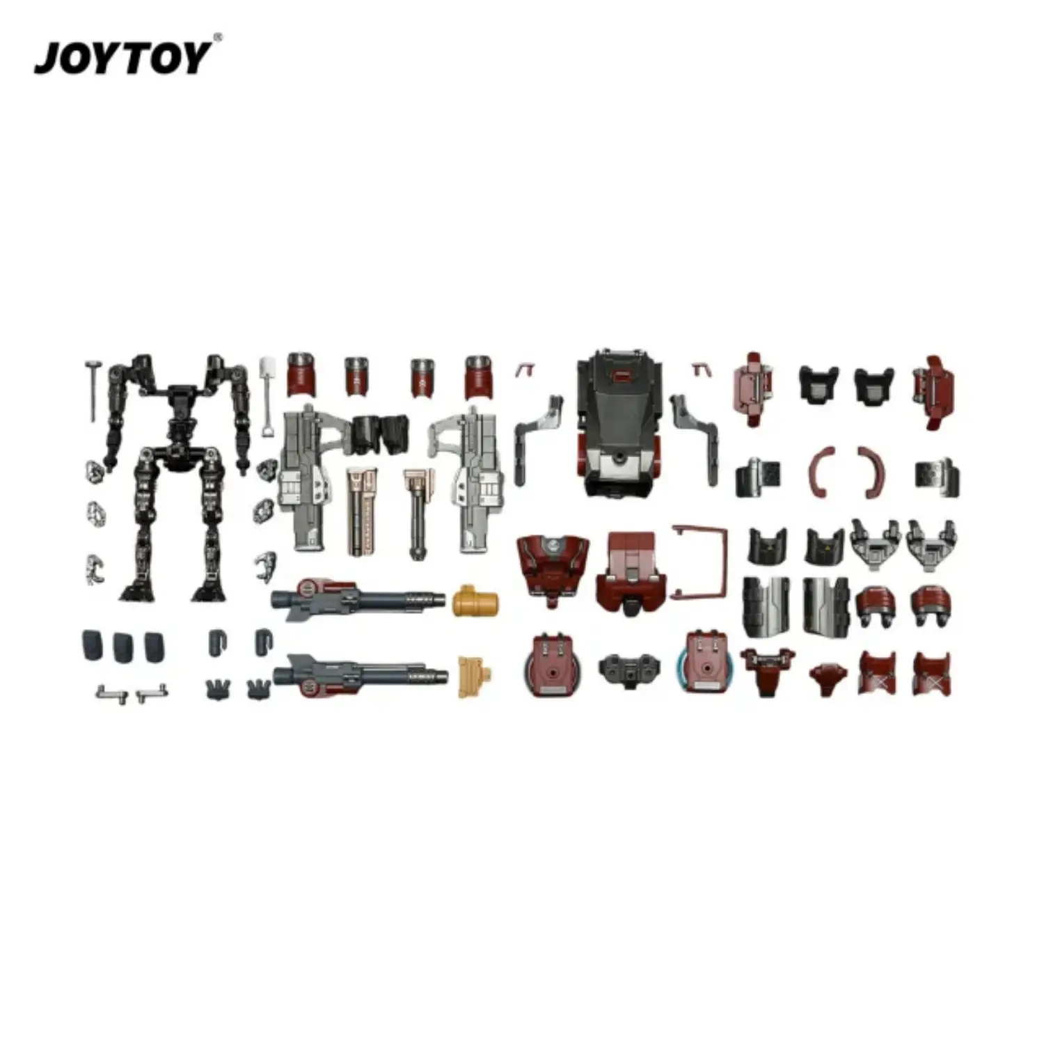 the parts of Action Figure - APOC Series Iron Skybearer Heavy Fire Assault Mech ST-8625 without UNSC Assaulter Elias 1 25 - JOYTOY Dark Source in white background The Parts Of Action Figure Apoc Series Iron Skybearer Heavy Fire Assault Mech St 8625 Without Unsc Assaulter Elias 1 25 Joytoy Dark Source In White Background