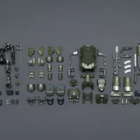 The Parts Of Action Figure Apoc Series Storm Surge Heavy Fire Assault Mech St 8616 Without Assaulter Karl 1 25 Joytoy Dark Source Rectangle Image