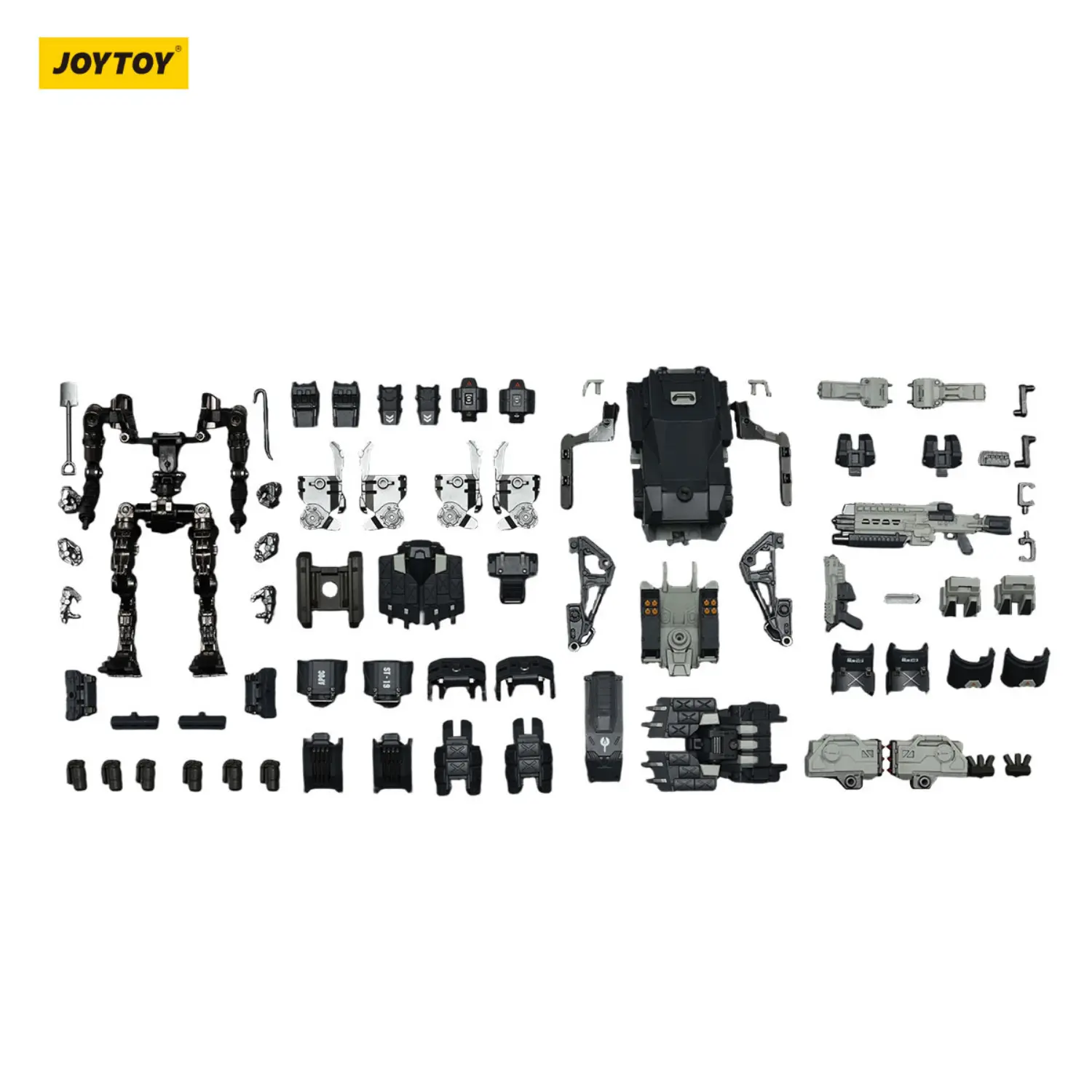 The Parts Of Action Figure Apoc Series Thor Fire Strike Mech Sniper Viktor 1 25 Joytoy Dark Source In White Background