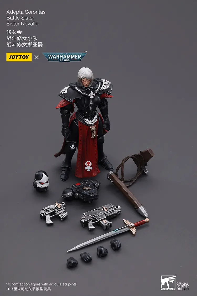 the parts of Action Figure - Adepta Sororitas Battle Sister Sister Noyalle 1 18 - JOYTOY Warhammer 40K rectangle image The Parts Of Action Figure Adepta Sororitas Battle Sister Sister Noyalle 1 18 Joytoy Warhammer 40k Rectangle Image