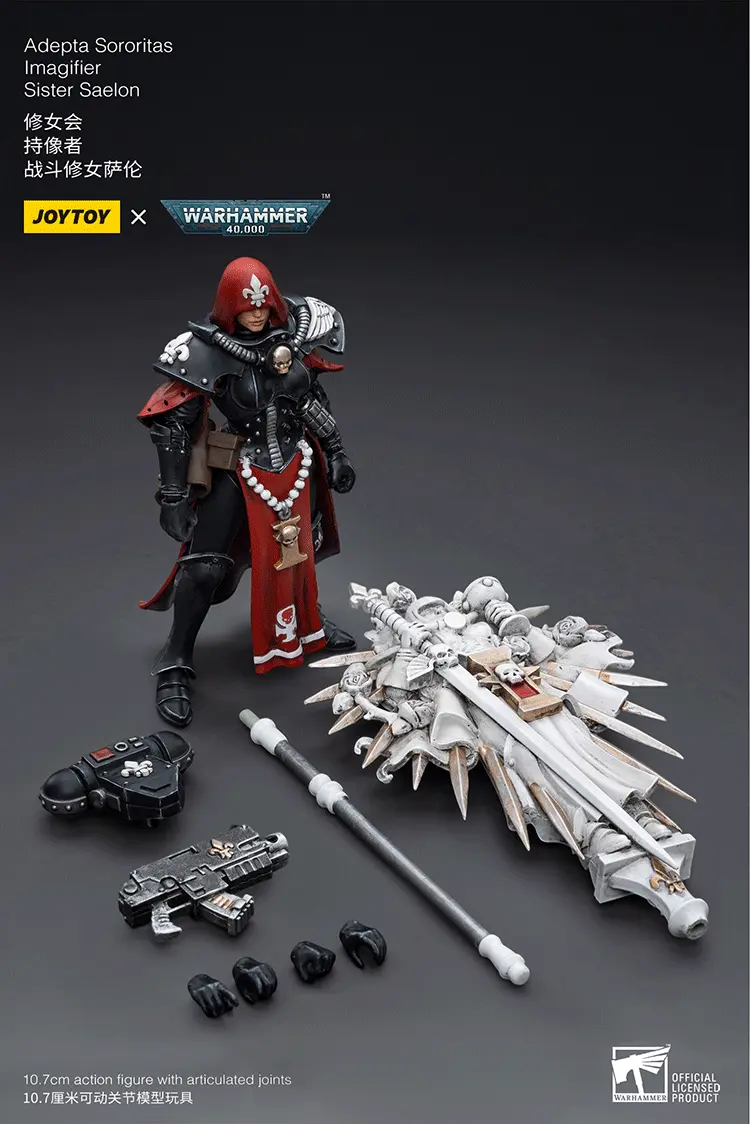 the parts of Action Figure - Adepta Sororitas Imagifier Sister Saelon 1 18 - JOYTOY Warhammer 40K rectangle image The Parts Of Action Figure Adepta Sororitas Imagifier Sister Saelon 1 18 Joytoy Warhammer 40k Rectangle Image