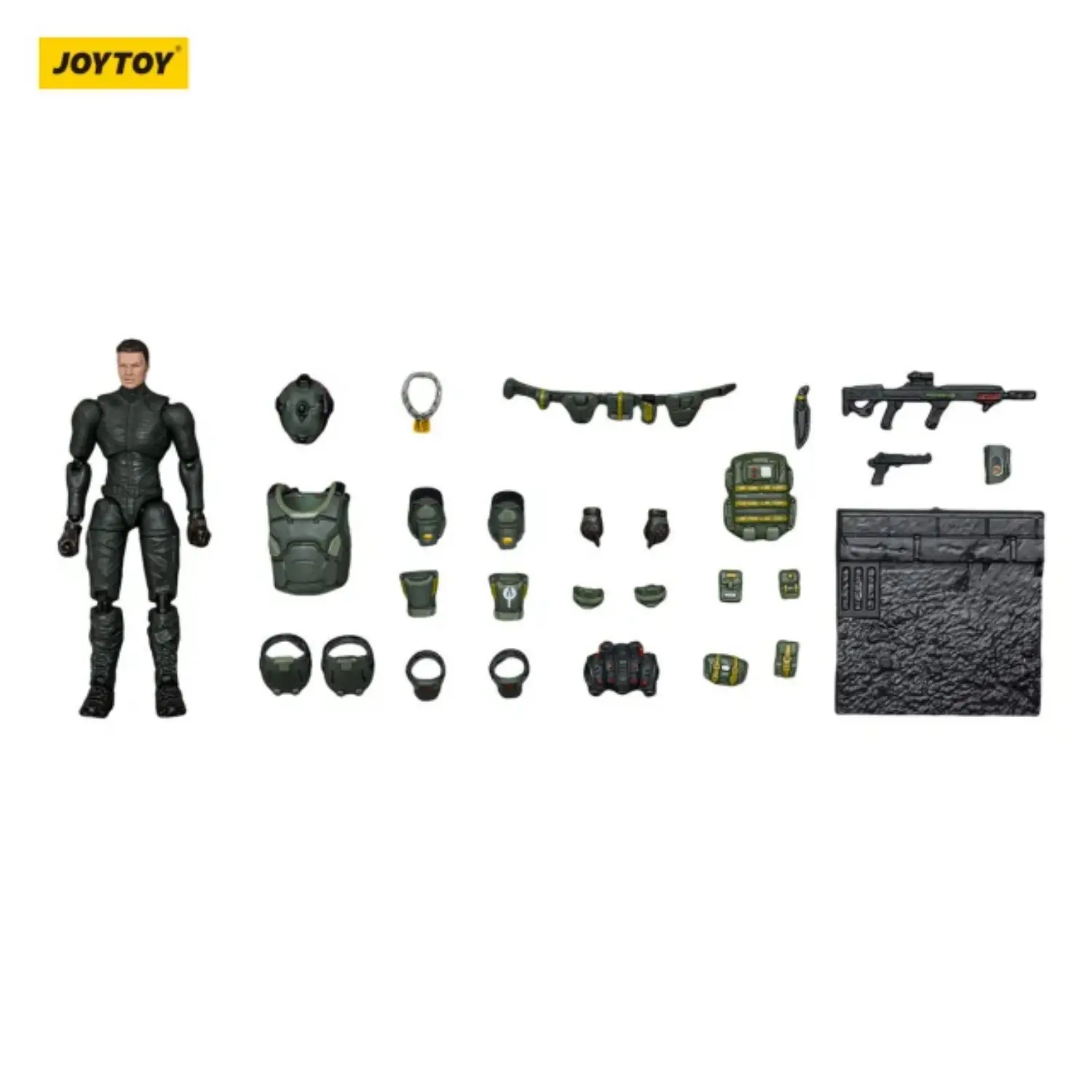the parts of Action Figure - Dark Source Steel Ride Corps Assaulter Karl 1 25 - JOYTOY Dark Source in white background The Parts Of Action Figure Dark Source Steel Ride Corps Assaulter Karl 1 25 Joytoy Dark Source In White Background