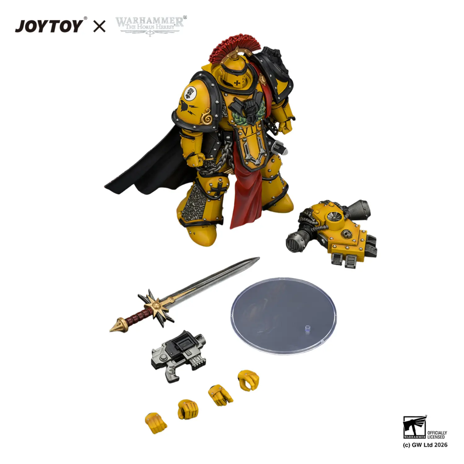 the parts of Action Figure - Imperial Fists Legion Praetor in Mk III Armour with Power Sword and Bolt Pistol 1 18 - JOTYOY Warhammer The Horus Heresy and 40K in white background The Parts Of Action Figure Imperial Fists Legion Praetor In Mk Iii Armour With Power Sword And Bolt Pistol 1 18 Jotyoy Warhammer The Horus Heresy And 40k In White Background