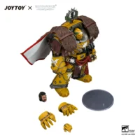 The Parts Of Action Figure Imperial Fists Lord Castellan Evander Garrius, The Tyrant Of Cthonia With The Subjugator And Incineratus 1 18 Jotyoy Warhammer The Horus Heresy And 40k