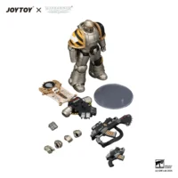 the parts of Action Figure - Iron Warriors MKII Legionary 1 with Vexilla, Bolter and Bolt Pistol 1 18 - JOTYOY Warhammer The Horus Heresy in white background The Parts Of Action Figure Iron Warriors Mkii Legionary 1 With Vexilla, Bolter And Bolt Pistol 1 18 Jotyoy Warhammer The Horus Heresy In White Background
