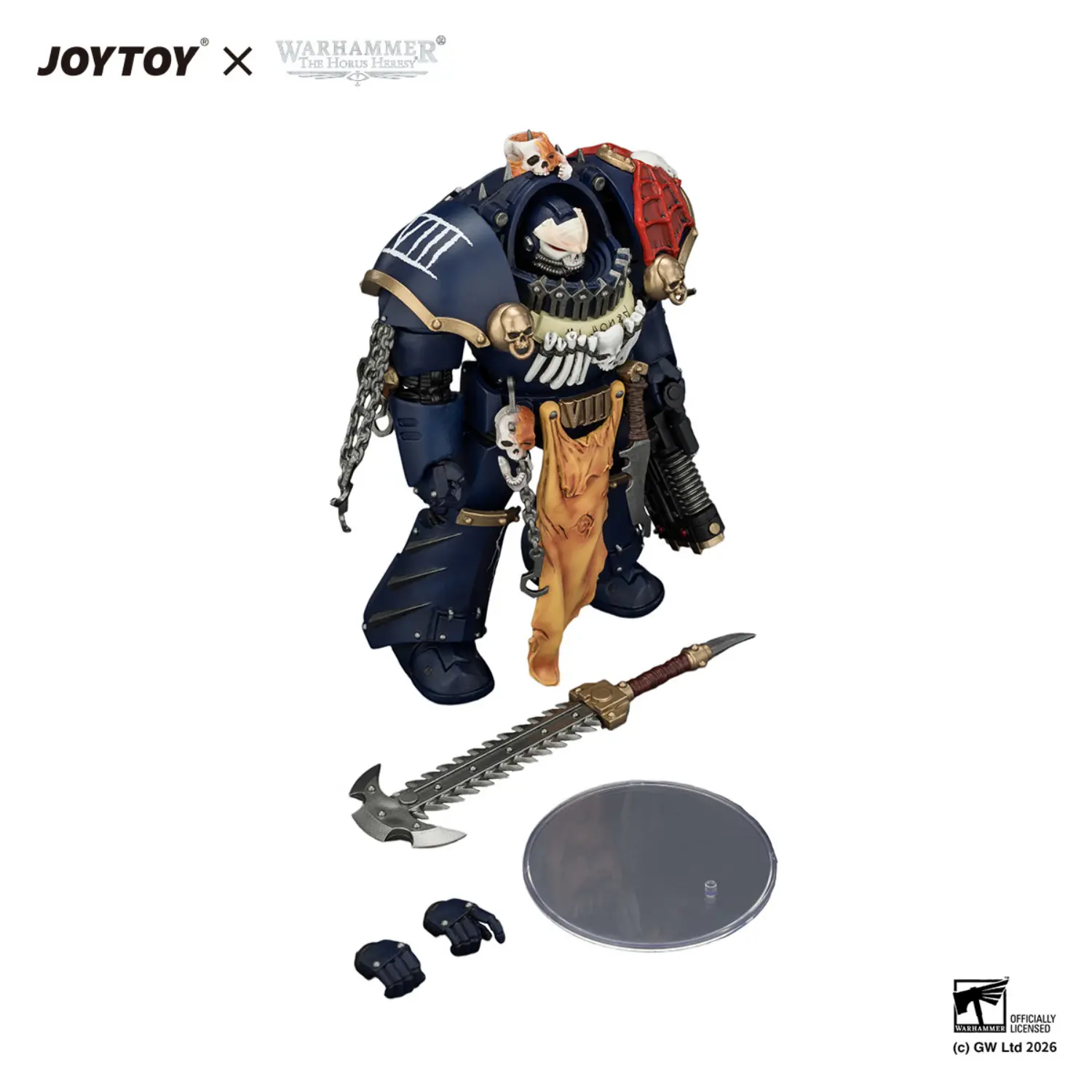 The Parts Of Action Figure Night Lords Contekar Terminator 1 1 18 Jotyoy Warhammer The Horus Heresy In White Background