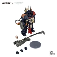 The Parts Of Action Figure Night Lords Legion Praetor In Tartaros Terminator Armour 1 18 Jotyoy Warhammer The Horus Heresy In White Background