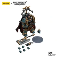 The Parts Of Action Figure Sons Of Horus Legion Praetor With Power Axe 1 18 Jotyoy Warhammer The Horus Heresy In White Background