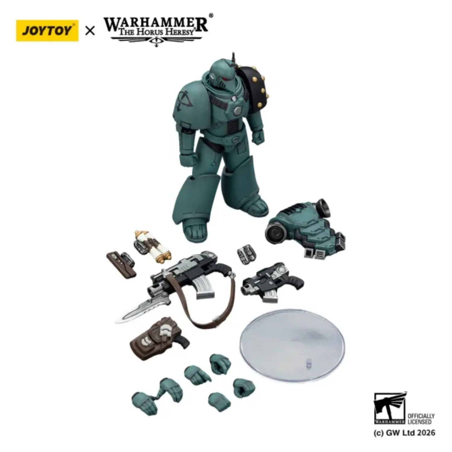 the parts of Action Figure - Sons of Horus MKVI Tactical Legionary 1 18 - JOTYOY Warhammer The Horus Heresy in white background The Parts Of Action Figure Sons Of Horus Mkvi Tactical Legionary 1 18 Jotyoy Warhammer The Horus Heresy In White Background