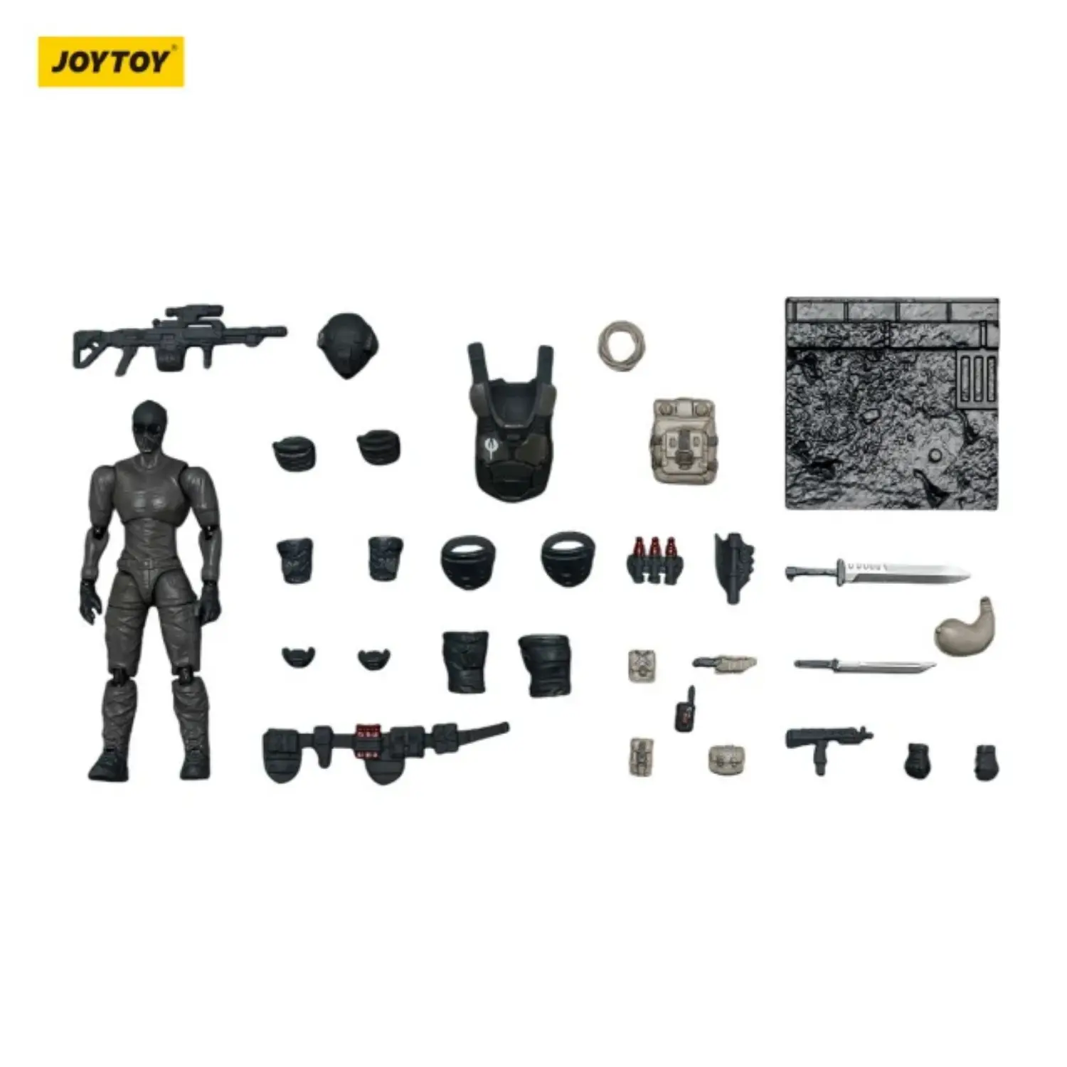 the parts of Action Figure - Steel Ride Corps Assaulter Echo 1 25 - JOYTOY Dark Source in white background The Parts Of Action Figure Steel Ride Corps Assaulter Echo 1 25 Joytoy Dark Source In White Background