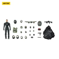 The Parts Of Action Figure Steel Ride Corps Assaulter Marco 1 25 Joytoy Dark Source In White Background
