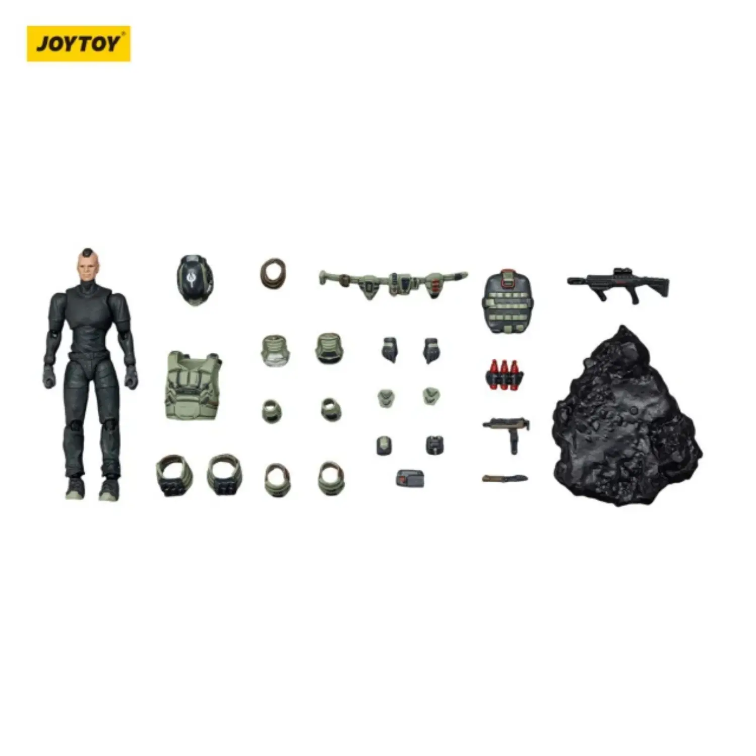 The Parts Of Action Figure Steel Ride Corps Assaulter Marco 1 25 Joytoy Dark Source In White Background