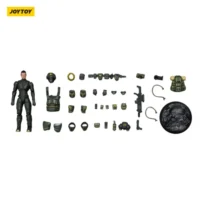 The Parts Of Action Figure Steel Ride Corps Assaulter Rhett 1 25 Joytoy Dark Source In White Background