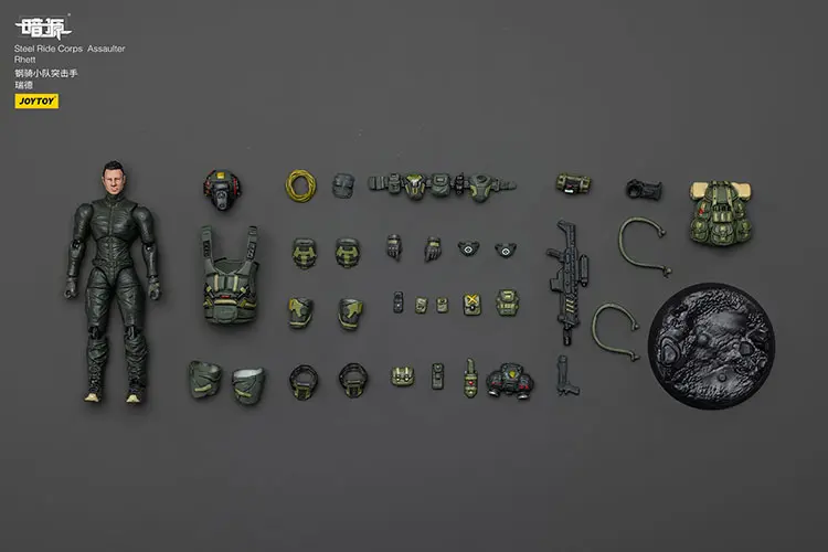 The Parts Of Action Figure Steel Ride Corps Assaulter Rhett 1 25 Joytoy Dark Source Rectangle Image