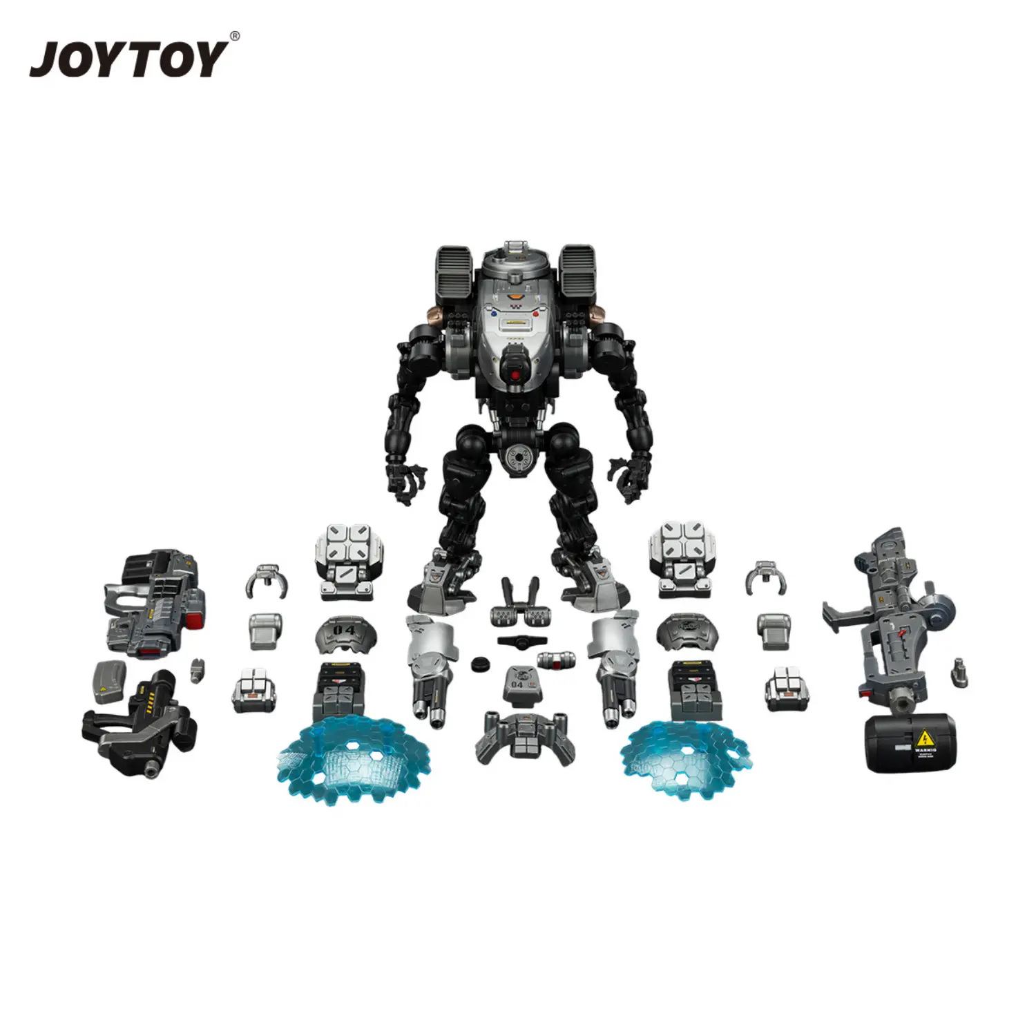 the parts of Action Figure - Tiekui Dual Pilot Mecha MK04 1 25 - JOYTOY Dark Source in white background The Parts Of Action Figure Tiekui Dual Pilot Mecha Mk04 1 25 Joytoy Dark Source In White Background