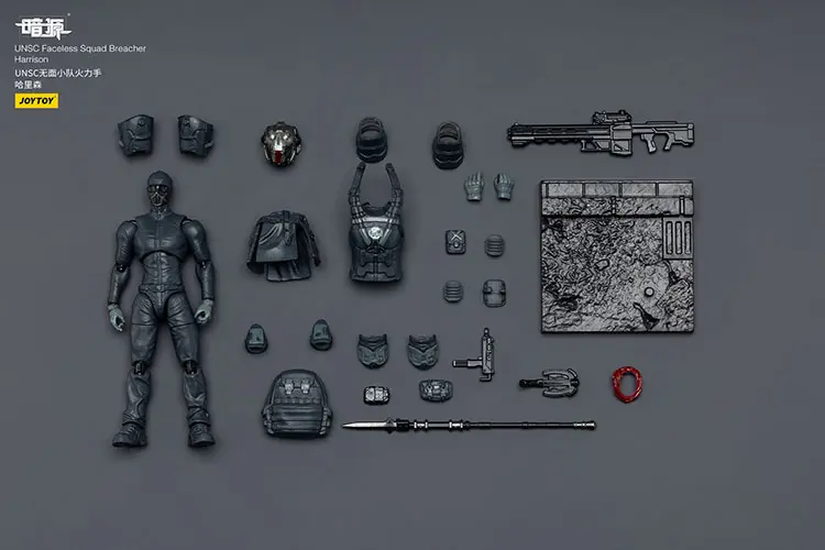 The Parts Of Action Figure Unsc Faceless Squad Breacher Harrison 1 25 Joytoy Dark Source Rectangle Image
