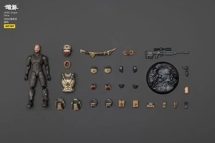 The Parts Of Action Figure Unsc Sniper Dima 1 25 Joytoy Dark Source Rectangle Image