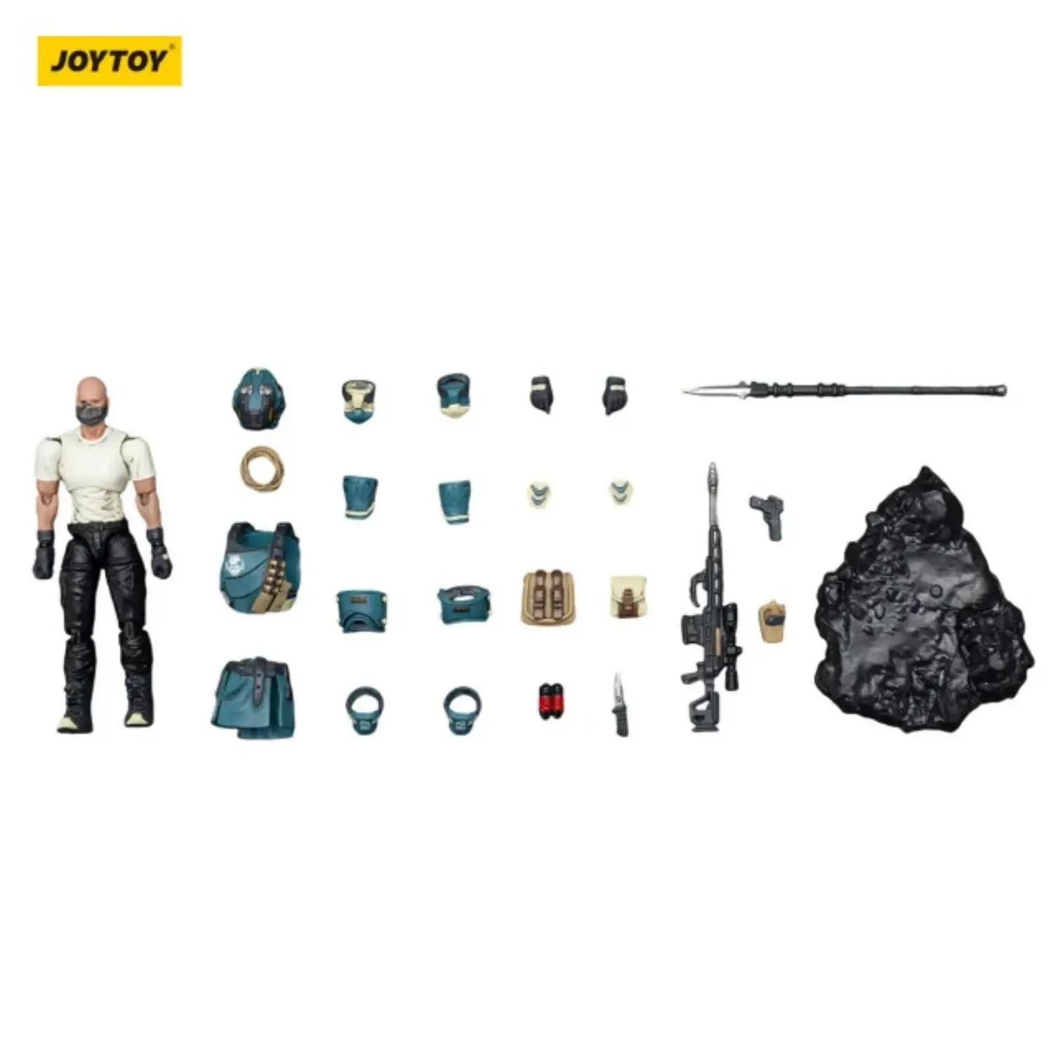 The Parts Of Action Figure Unsc Sniper Foster 1 25 Joytoy Dark Source In White Background