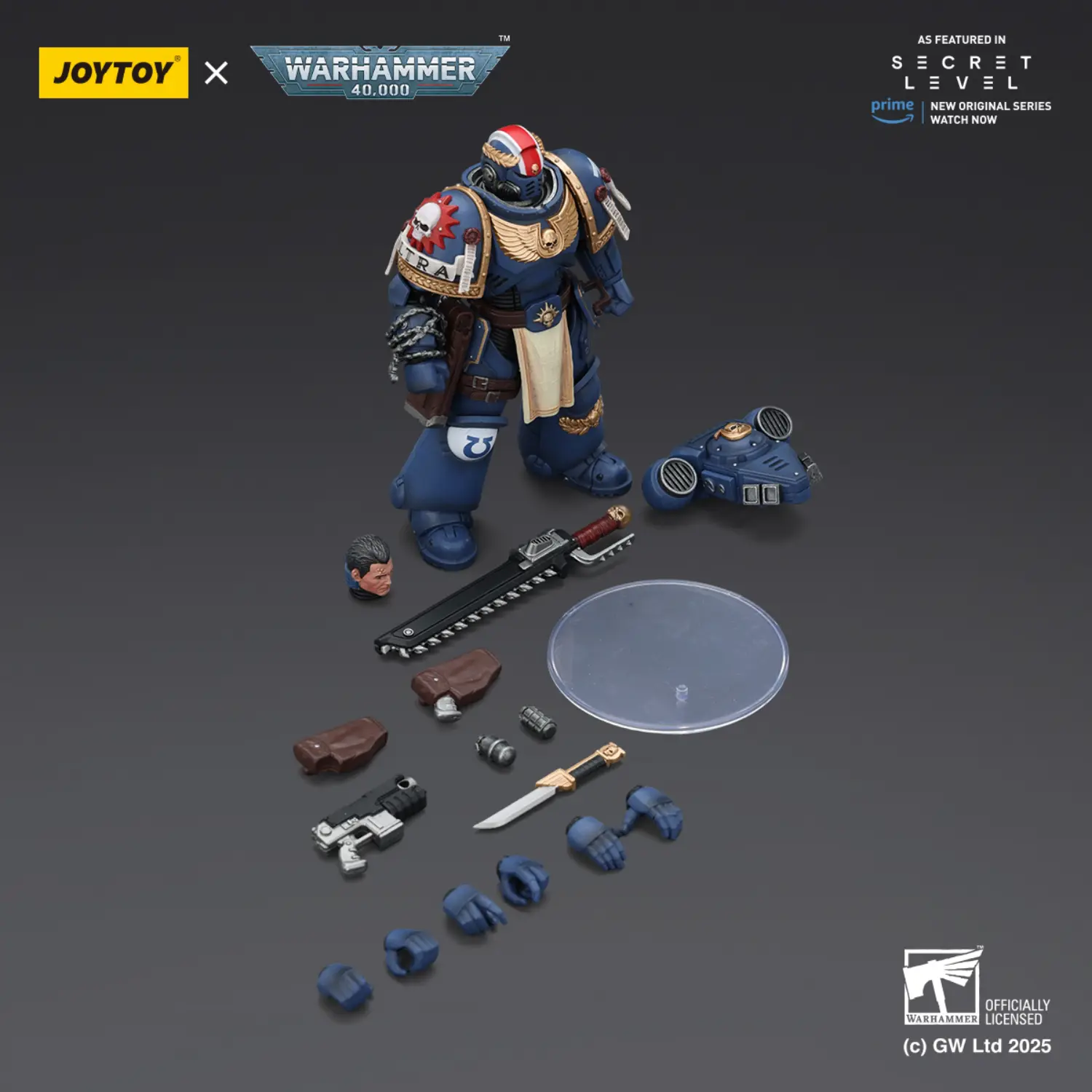 The Parts Of Action Figure Ultramarines Titus With Laurels Of Victory 1 18 Joytoy Warhammer 40k