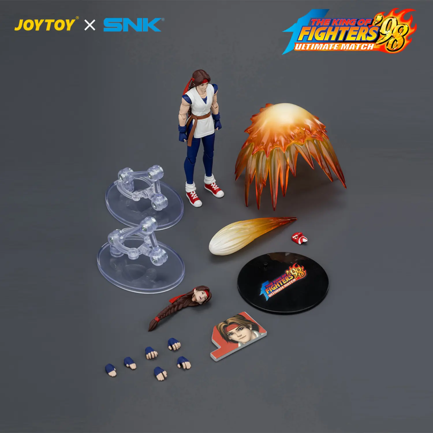 The Parts Of Action Figure Yuri Sakazaki Kof '98 Um Art Of Fighting Team Snk 1 18 Joytoy The King Of Fighters