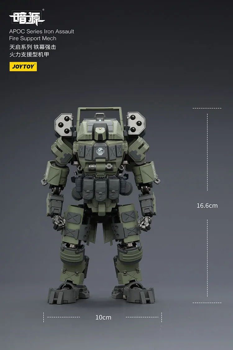 The Size Of Action Figure Apoc Series Iron Assault Fire Support Mech St 8610 With Steel Ride Corps Assaulter Marco 1 25 Joytoy Dark Source Rectangle Image