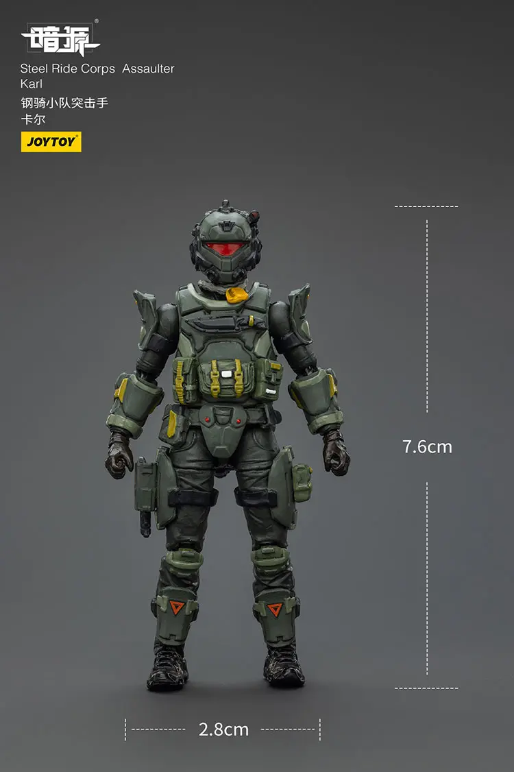 the size of Action Figure - Dark Source Steel Ride Corps Assaulter Karl 1 25 - JOYTOY Dark Source rectangle image The Size Of Action Figure Dark Source Steel Ride Corps Assaulter Karl 1 25 Joytoy Dark Source Rectangle Image