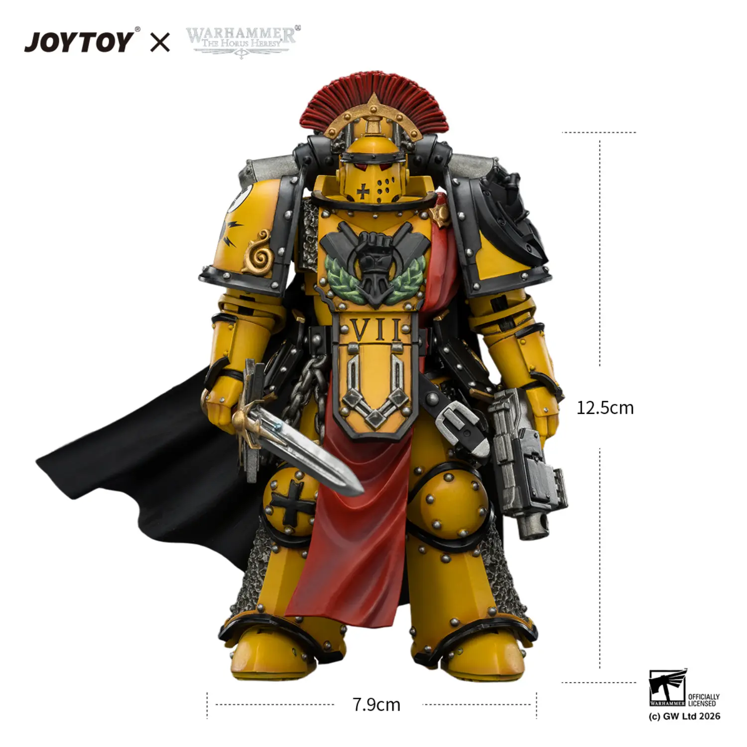 the size of Action Figure - Imperial Fists Legion Praetor in Mk III Armour with Power Sword and Bolt Pistol 1 18 - JOTYOY Warhammer The Horus Heresy and 40K in white background The Size Of Action Figure Imperial Fists Legion Praetor In Mk Iii Armour With Power Sword And Bolt Pistol 1 18 Jotyoy Warhammer The Horus Heresy And 40k In White Background