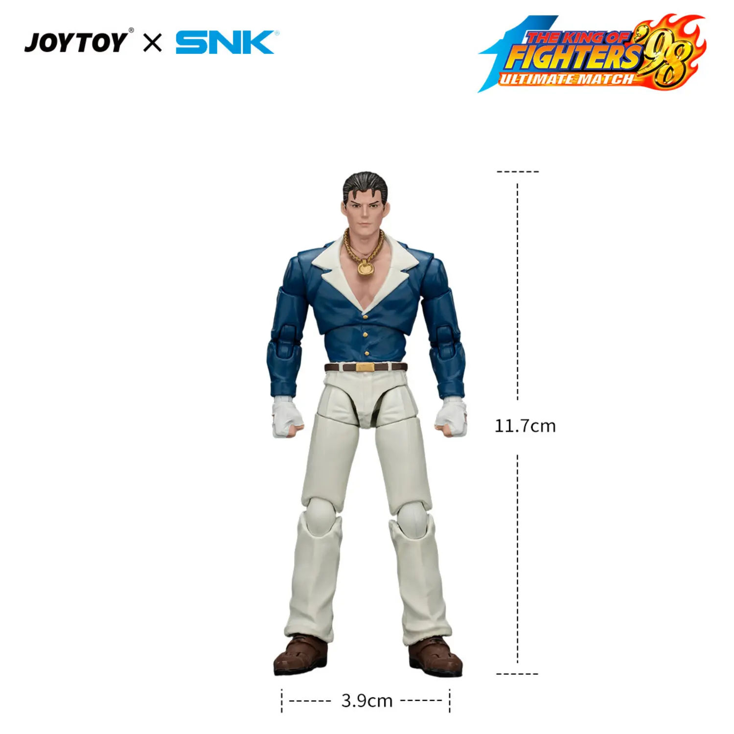the size of Action Figure - Robert Garcia KOF '98 Art of Fighting Team SNK 1 18 - JOYTOY The King of Fighters in white background The Size Of Action Figure Robert Garcia Kof '98 Art Of Fighting Team Snk 1 18 Joytoy The King Of Fighters In White Background