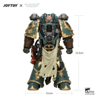 The Size Of Action Figure Sons Of Horus Maloghurst The Twisted, The Warmaster's Equerry With Legion Standard And Banestrike Bolter 1 18 Jotyoy Warhammer The Horus Heresy In White Background
