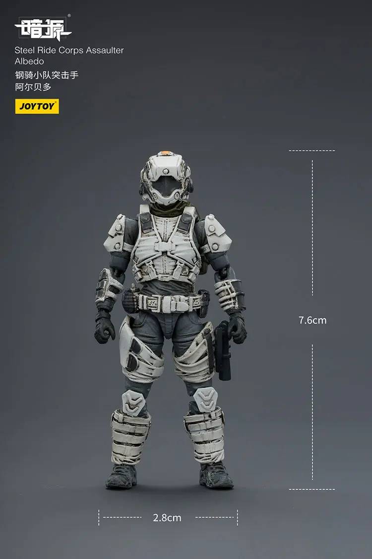 the size of Action Figure - Steel Ride Corps Assaulter Albedo 1 25 - JOYTOY Dark Source rectangle image The Size Of Action Figure Steel Ride Corps Assaulter Albedo 1 25 Joytoy Dark Source Rectangle Image