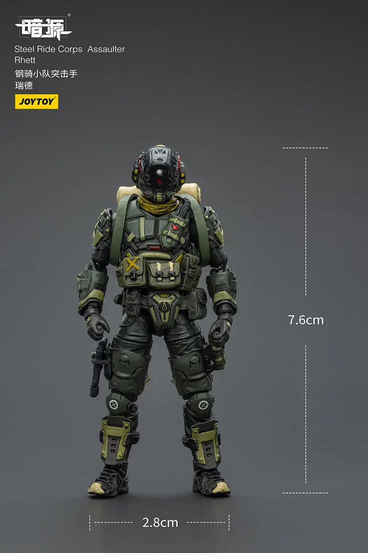 The Size Of Action Figure Steel Ride Corps Assaulter Rhett 1 25 Joytoy Dark Source Rectangle Image