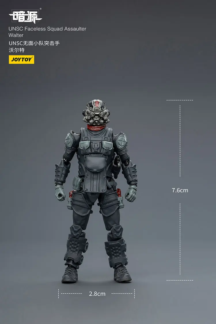 The Size Of Action Figure Unsc Faceless Squad Assaulter Walter 1 25 Joytoy Dark Source Rectangle Image