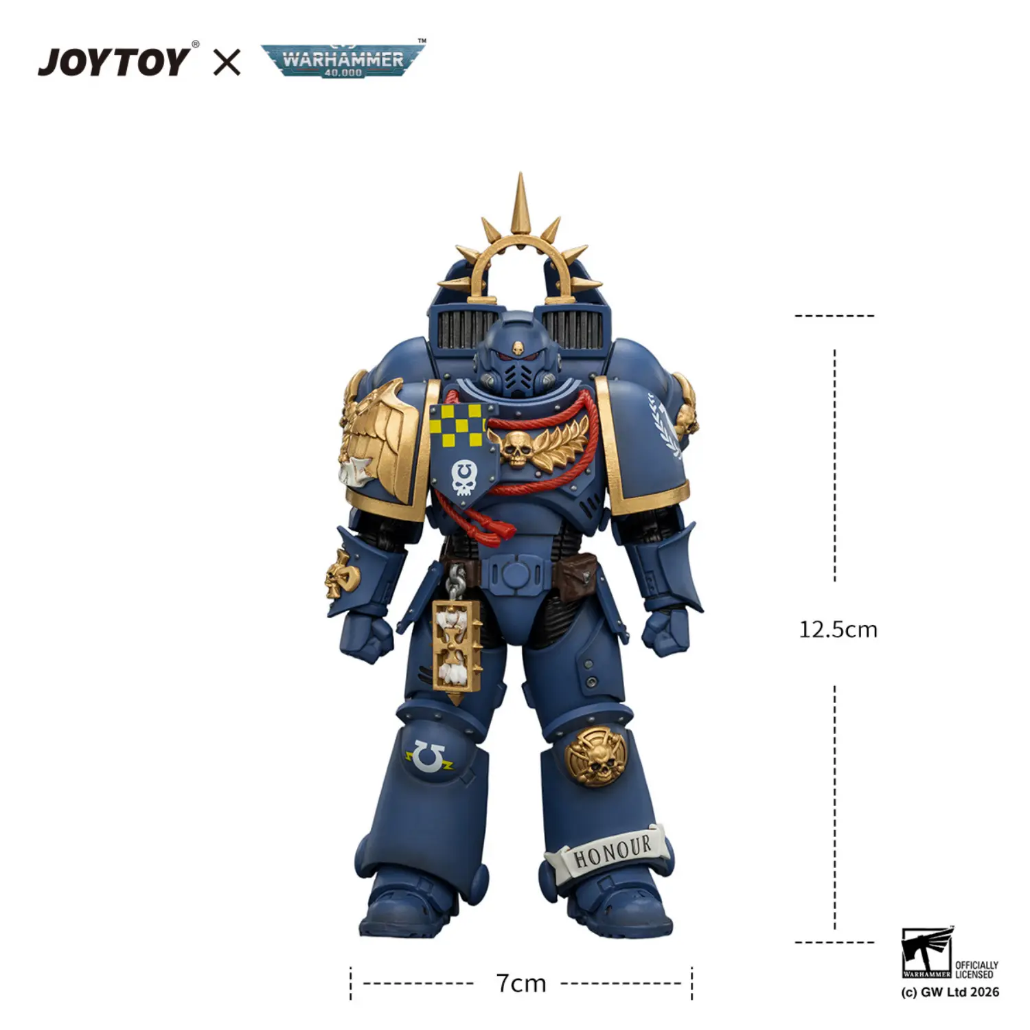 the size of Action Figure - Ultramarines Captain with Jump Pack and Relic Shield 1 18 - JOYTOY Warhammer 40K in white background The Size Of Action Figure Ultramarines Captain With Jump Pack And Relic Shield 1 18 Joytoy Warhammer 40k In White Background