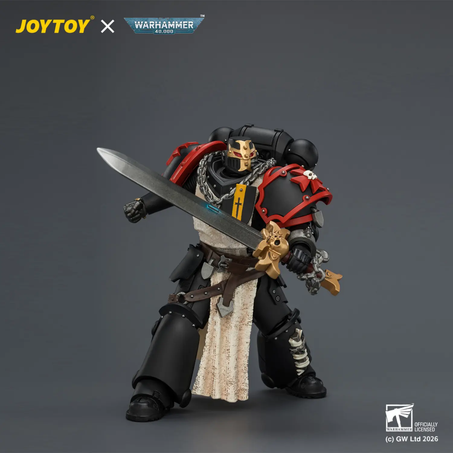 Action Figure - Black Templars Crusader Ancient with Power Sword and Bolt Pistol 1 18 - JOYTOY Warhammer 40K 3 Action Figure Black Templars Crusader Ancient With Power Sword And Bolt Pistol 1 18 Joytoy Warhammer 40k 3