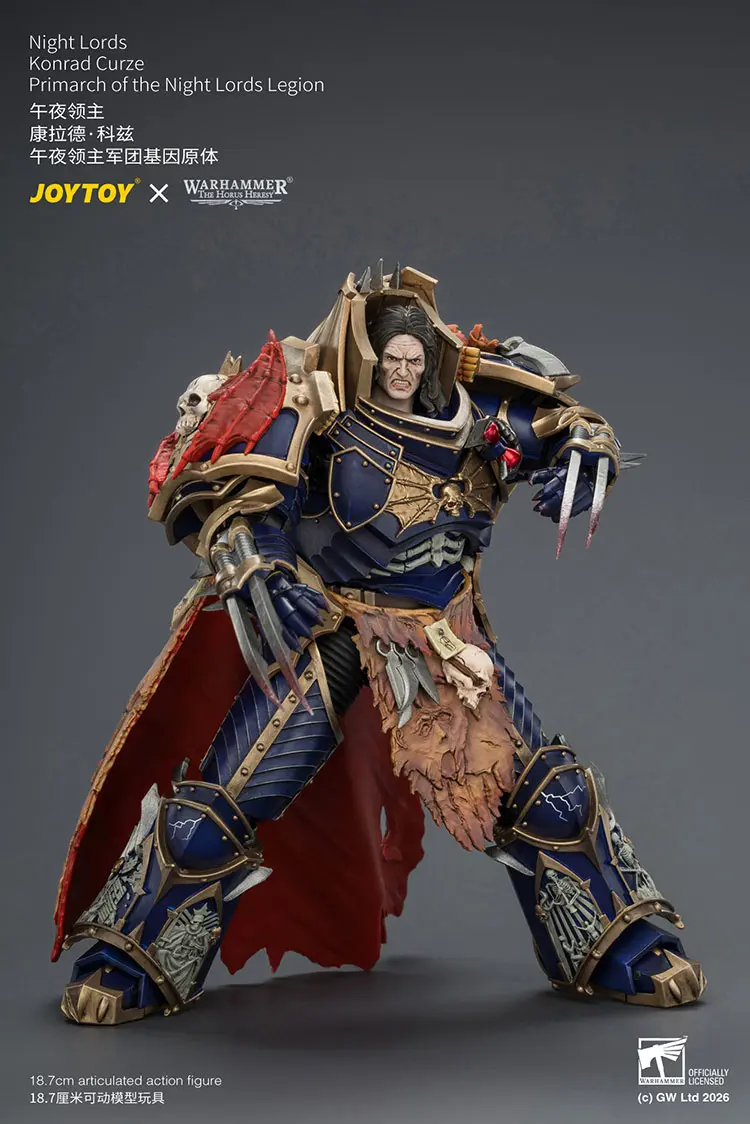 Action Figure - Night Lords Konrad Curze Primarch of the Night Lords Legion 1 18 - JOYTOY Warhammer The Horus Heresy rectangle image 10 Action Figure Night Lords Konrad Curze Primarch Of The Night Lords Legion 1 18 Joytoy Warhammer The Horus Heresy Rectangle Image 10