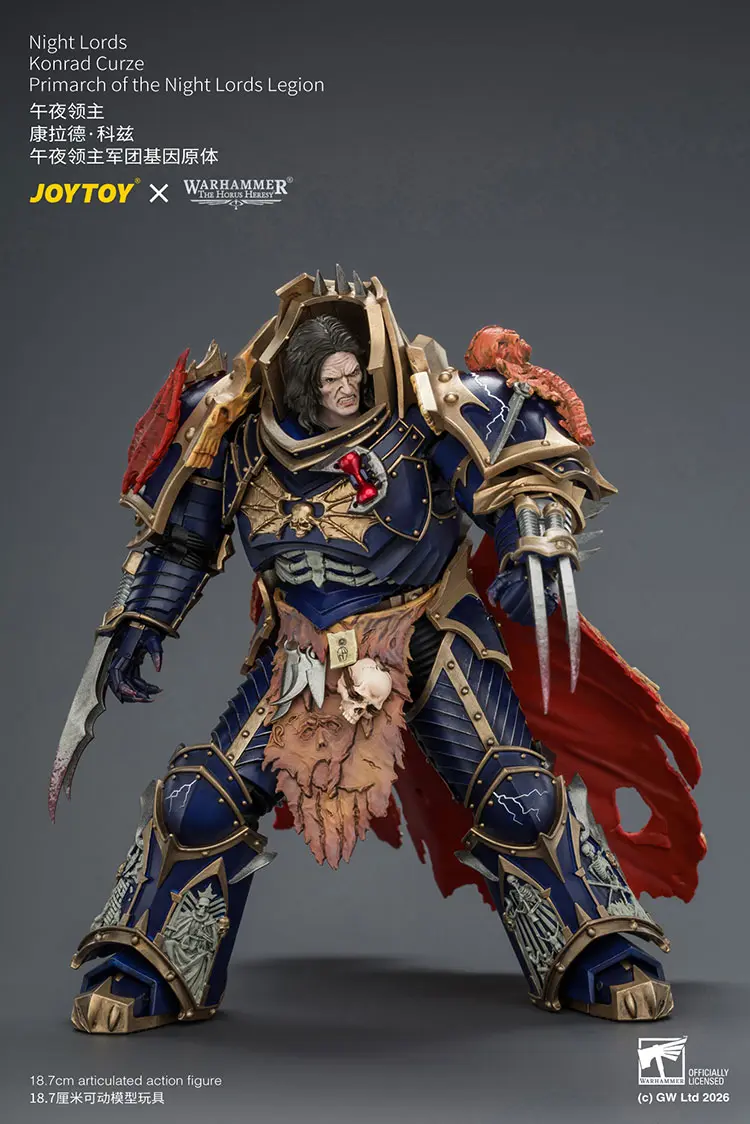 Action Figure - Night Lords Konrad Curze Primarch of the Night Lords Legion 1 18 - JOYTOY Warhammer The Horus Heresy rectangle image 12 Action Figure Night Lords Konrad Curze Primarch Of The Night Lords Legion 1 18 Joytoy Warhammer The Horus Heresy Rectangle Image 12