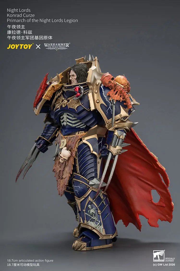 Action Figure - Night Lords Konrad Curze Primarch of the Night Lords Legion 1 18 - JOYTOY Warhammer The Horus Heresy rectangle image 13 Action Figure Night Lords Konrad Curze Primarch Of The Night Lords Legion 1 18 Joytoy Warhammer The Horus Heresy Rectangle Image 13