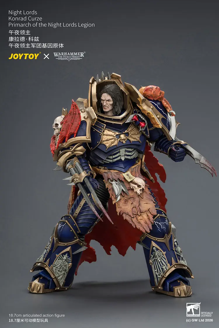 Action Figure - Night Lords Konrad Curze Primarch of the Night Lords Legion 1 18 - JOYTOY Warhammer The Horus Heresy rectangle image 14 Action Figure Night Lords Konrad Curze Primarch Of The Night Lords Legion 1 18 Joytoy Warhammer The Horus Heresy Rectangle Image 14