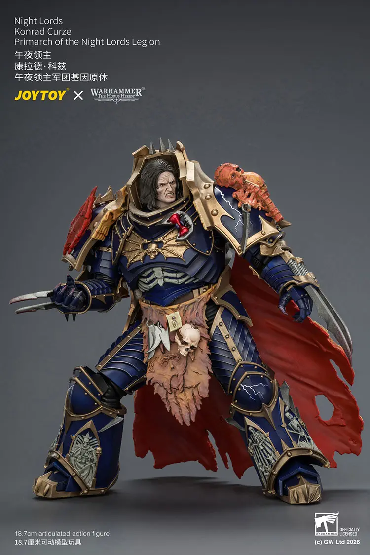 Action Figure - Night Lords Konrad Curze Primarch of the Night Lords Legion 1 18 - JOYTOY Warhammer The Horus Heresy rectangle image 15 Action Figure Night Lords Konrad Curze Primarch Of The Night Lords Legion 1 18 Joytoy Warhammer The Horus Heresy Rectangle Image 15