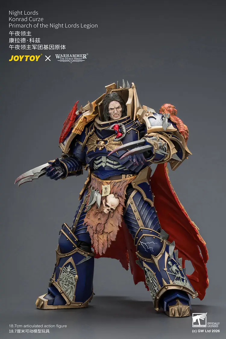 Action Figure - Night Lords Konrad Curze Primarch of the Night Lords Legion 1 18 - JOYTOY Warhammer The Horus Heresy rectangle image 8 Action Figure Night Lords Konrad Curze Primarch Of The Night Lords Legion 1 18 Joytoy Warhammer The Horus Heresy Rectangle Image 8