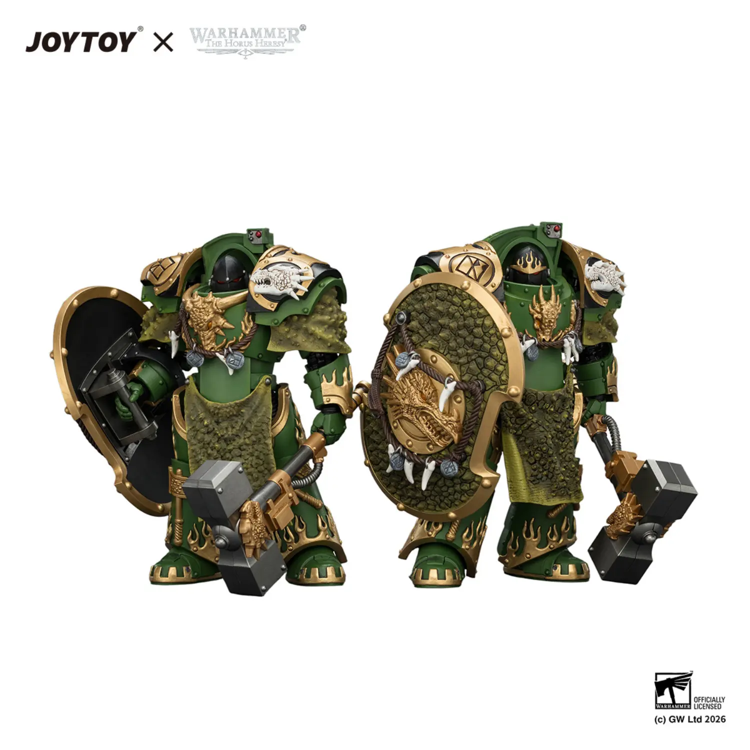 Action Figure Salamanders Firedrake Terminators 1 18 Jotyoy Warhammer The Horus Heresy In White Background