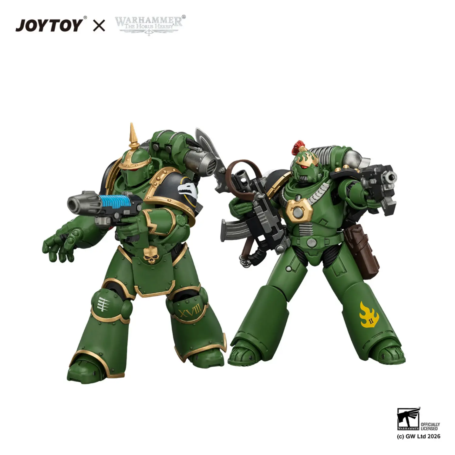 Action Figure - Salamanders MK III & MK VI Tactical Legionaries 1 18 - JOTYOY Warhammer The Horus Heresy in white backgrond Action Figure Salamanders Mk Iii & Mk Vi Tactical Legionaries 1 18 Jotyoy Warhammer The Horus Heresy In White Backgrond