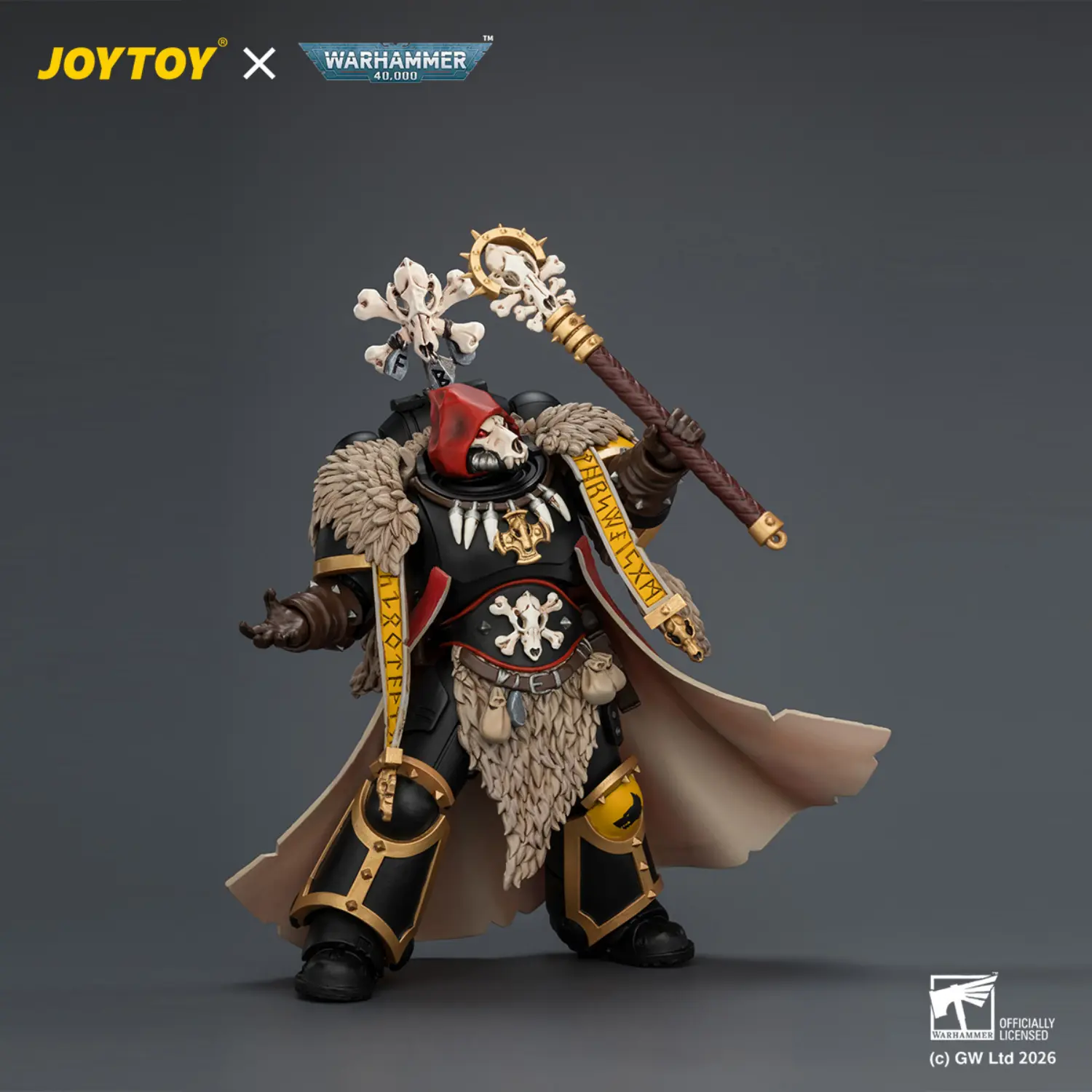 Action Figure - Space Wolves Wolf Priest with Absolvor Bolt Pistol and Crozius 1 18 - JOYTOY Warhammer 40K 3 Action Figure Space Wolves Wolf Priest With Absolvor Bolt Pistol And Crozius 1 18 Joytoy Warhammer 40k 3