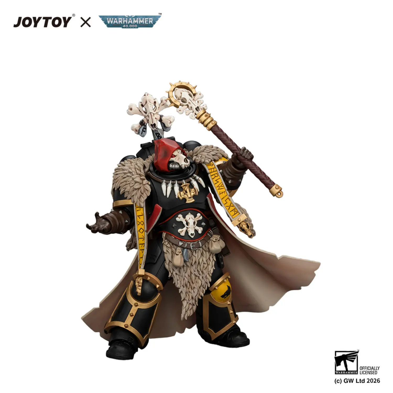 Action Figure - Space Wolves Wolf Priest with Absolvor Bolt Pistol and Crozius 1 18 - JOYTOY Warhammer 40K in white background 3 Action Figure Space Wolves Wolf Priest With Absolvor Bolt Pistol And Crozius 1 18 Joytoy Warhammer 40k In White Background 3