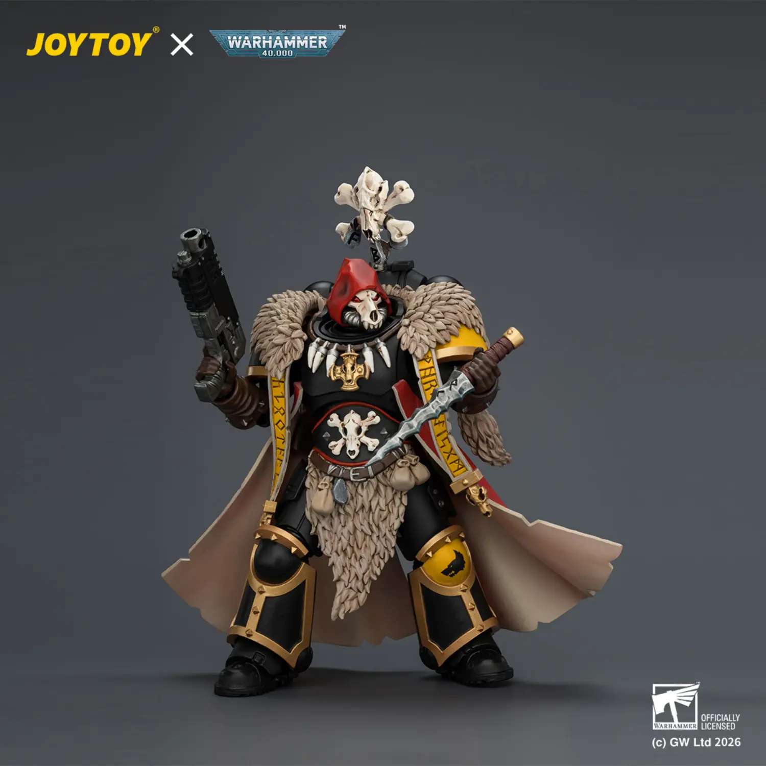 Action Figure - Space Wolves Wolf Priest with Absolvor Bolt Pistol and Crozius 1 18 - JOYTOY Warhammer 40K Action Figure Space Wolves Wolf Priest With Absolvor Bolt Pistol And Crozius 1 18 Joytoy Warhammer 40k