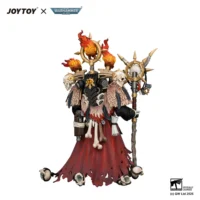 the back of Action Figure - Black Legion Master of Possession with Staff of Possession and Bolt Pistol 1 18 - JOYTOY Warhammer 40K in white background The Back Of Action Figure Black Legion Master Of Possession With Staff Of Possession And Bolt Pistol 1 18 Joytoy Warhammer 40k In White Background